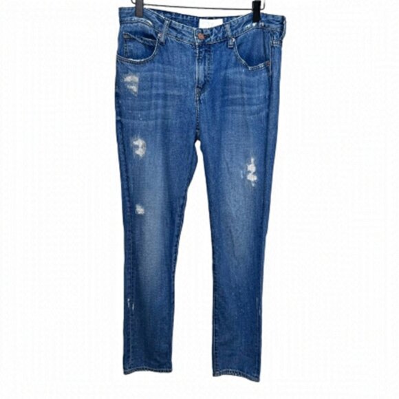 Aritizia The Castings Slim Boyfriend Distressed Jeans Size 28 - Picture 1 of 14